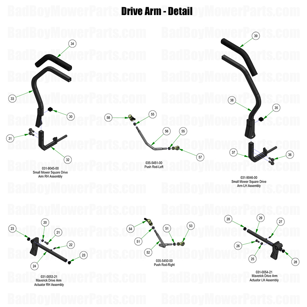 2025 Maverick HD - Drive Arm - Detail